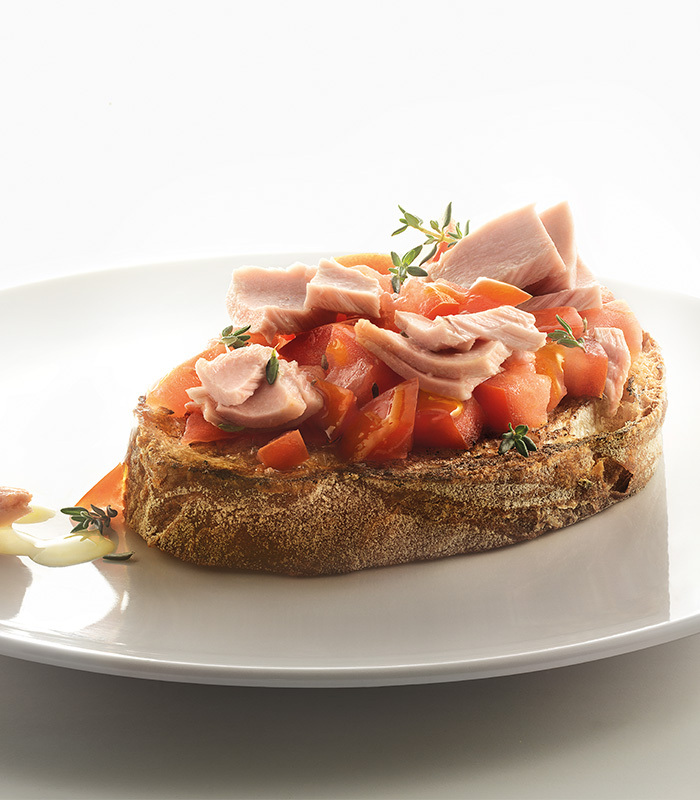 Bruschetta thon et tomate